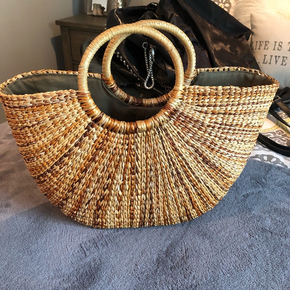 Woven Rattan Bag